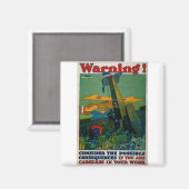 Waarschuwing! Magneet (Voorkant / Achterkant)