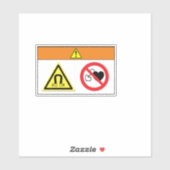 Waarschuwing/magnetisch veldlabel sticker (Vel)