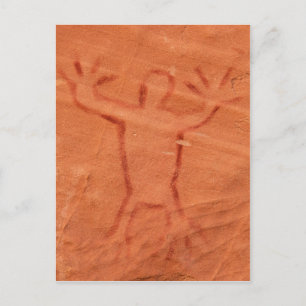 Waarschuwing Man Briefkaart