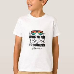 Waarschuwing Meisjesreis is gaande Vakantie Albuqu T-shirt