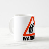 Waarschuwing - Ouderen oversteken Koffiemok (Voorkant links)