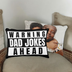 Waarschuwing pa Jokes Ahead Accent Kussen