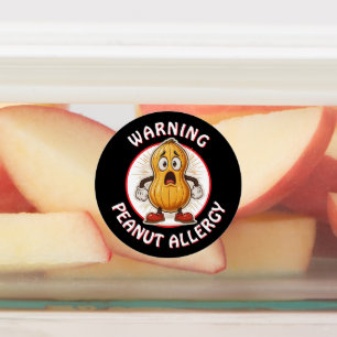 Waarschuwing Pinda Allergie Alarm   Labels
