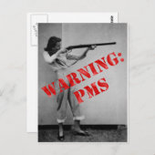 Waarschuwing: PMS Briefkaart (Voorkant / Achterkant)