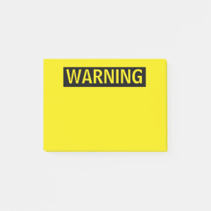 WAARSCHUWING POST-IT® NOTES