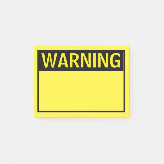 WAARSCHUWING POST-IT® NOTES (Voorkant)
