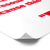 waarschuwing poster (Hoek)