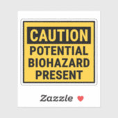 Waarschuwing: potentieel biohazard Cadeau Sticker (Vel)