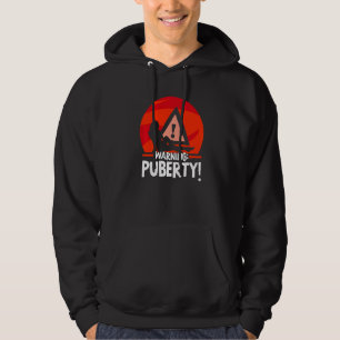 Waarschuwing Puberteit Jeugd Adolescentie Tiener S Hoodie