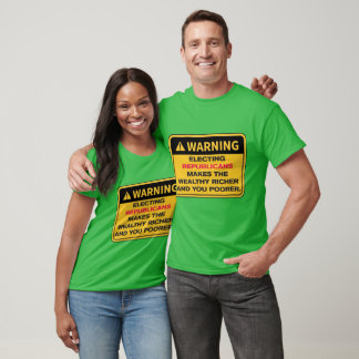 Waarschuwing Republikeinen Kiezen T-shirt