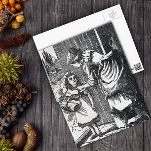 Waarschuwing Riding Hood Mothers Briefkaart