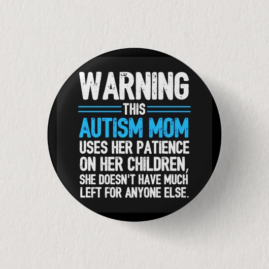 Waarschuwing Ronde Button 3,2 Cm (Voorkant)