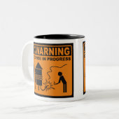 Waarschuwing! Science in Progress© Coffee Mok (Roc (Voorkant links)