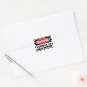 WAARSCHUWING SEABEE IN SLECHTE STEMMING STICKER (Envelop)