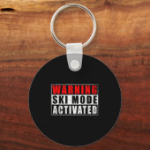 Waarschuwing Ski Modus Geactiveerd _2 Sleutelhanger (Voorkant)