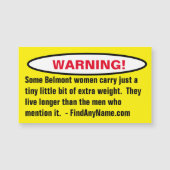 Waarschuwing! Sommige Belmont vrouwen (Voorkant)