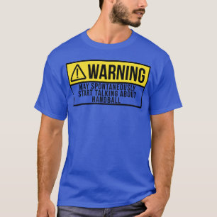 Waarschuwing Sport Handbal vintage vintage T-shirt