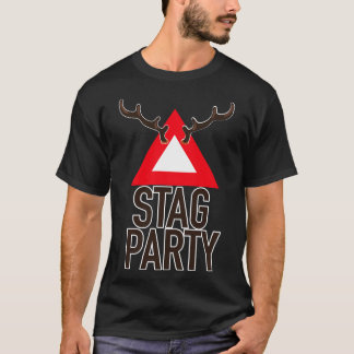 Waarschuwing Stag Party T-shirt