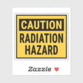 Waarschuwing Stralingsgevaar Sticker (Vel)