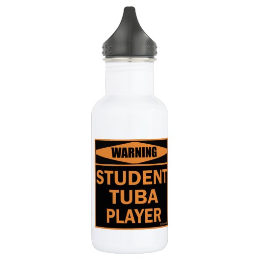 Waarschuwing! Student Tube Player. Waterfles (Links)