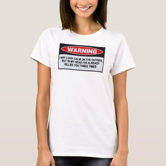 WAARSCHUWING T-SHIRT (Voorkant)