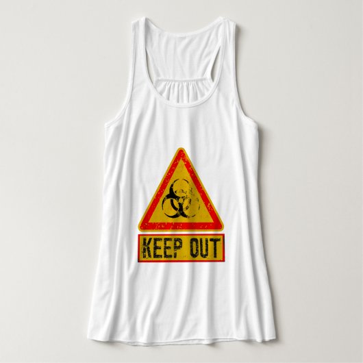 Waarschuwing tanktop (Design voorkant)