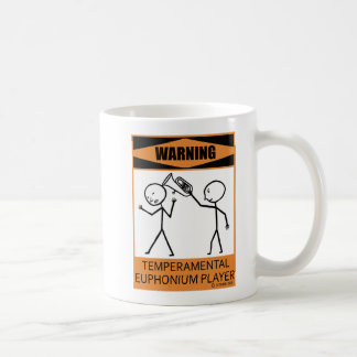 Waarschuwing Temperamental Euphonium Player Coffee Koffiemok