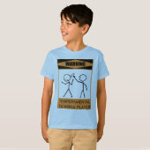 Waarschuwing Temperamental Ocarina Player T-shirt (Voorkant volledig)