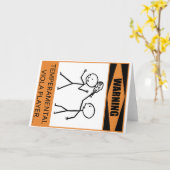 Waarschuwing Temperamental Viola Player Kaart (Gele Bloem)