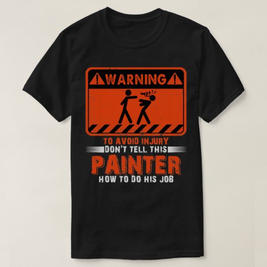 Waarschuwing ter voorkoming van letsel Vertel deze T-shirt (Design voorkant)