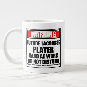 Waarschuwing Toekomstige Lacrosse Player hard op h Extra Grote Beker