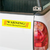 //                  /, WAARSCHUWING!, Toyota Movin Bumpersticker (Op Truck)