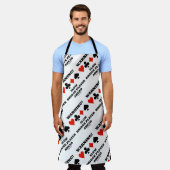 Waarschuwing! Trage Bridge Player boven Vier kaart Schort (Gedragen)