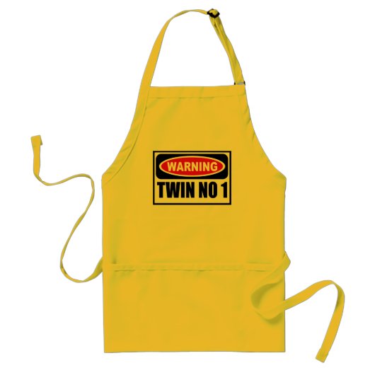 Waarschuwing TWIN NR. 1 Apron Standaard Schort (Voorkant)