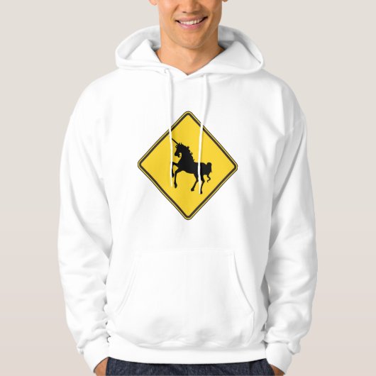 Waarschuwing Unicorns Hoodie (Voorkant)