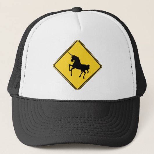 Waarschuwing Unicorns Trucker Pet (Voorkant)