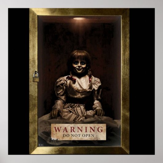 Waarschuwing van Annabelle niet openen Poster (Voorkant)