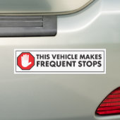 WAARSCHUWING VAN DE FREQUENTE STOPS-VOORZIENING VA BUMPERSTICKER (Op auto)