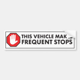 WAARSCHUWING VAN DE FREQUENTE STOPS-VOORZIENING VA BUMPERSTICKER