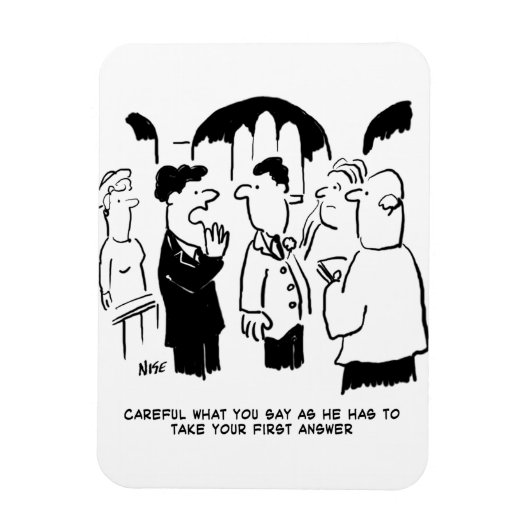 Waarschuwing van de getuige van de bruidegom aan d magneet (Verticaal)