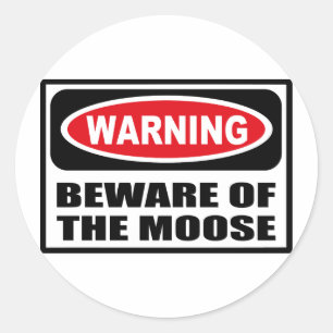 WAARSCHUWING VAN DE MEEST GESCHIKT RONDE STICKER