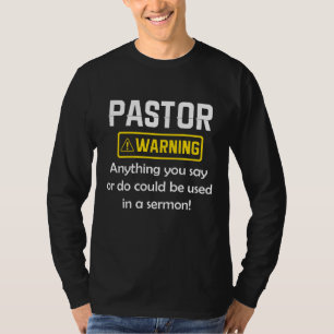 Waarschuwing van de predikant ik kan je in een pre t-shirt