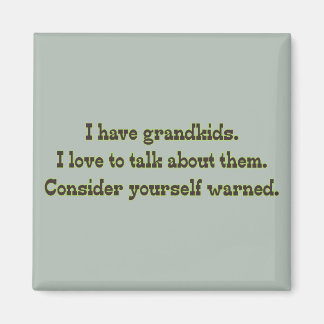 Waarschuwing van grootouders magneet