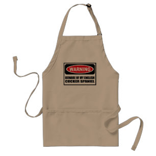 WAARSCHUWING VAN MIJN ENGELSE KOPER SPANIEL Apron Standaard Schort