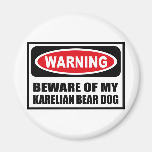 WAARSCHUWING VAN MIJN KAREISCH BEER DOG Magnet Magneet