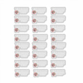 WAARSCHUWING VERBORGEN LUCHT LABEL STICKER (Voorkant)