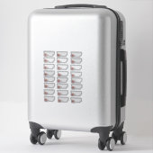 WAARSCHUWING VERBORGEN LUCHT LABEL STICKER (Koffer)