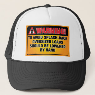WAARSCHUWING - Vermijd Spat-Back Badkamer Hoed Trucker Pet