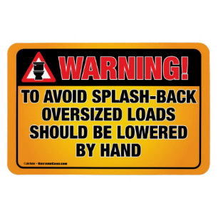 WAARSCHUWING - Vermijd spiegel-backbathroom magnee Magneet