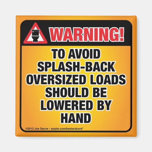 WAARSCHUWING - Vermijd spiegel-backkatheter Magneet (Voorkant)